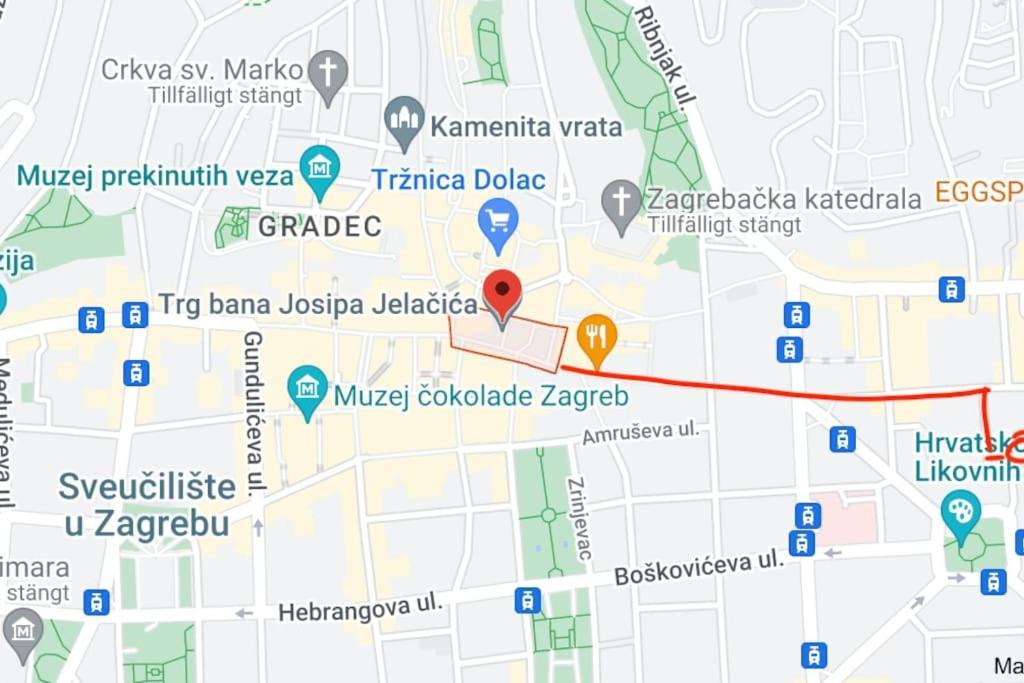 Apartment Near The Home Of Croatian Artists Zagreb Exteriör bild