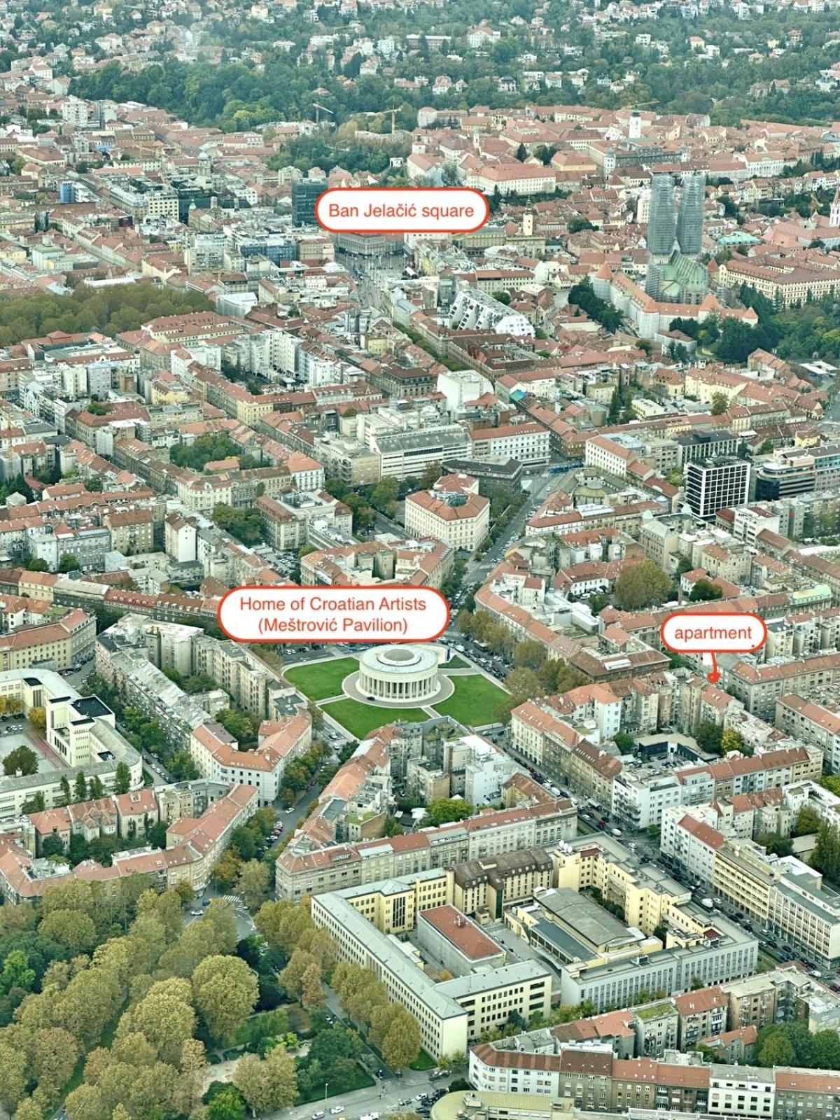 Apartment Near The Home Of Croatian Artists Zagreb Exteriör bild
